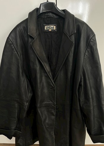 Desa Kadın Siyah Deri Ceket Notch Yaka - Görsel 2