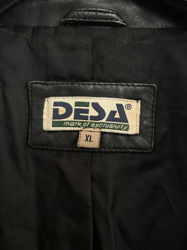 Desa Kadın Siyah Deri Ceket Notch Yaka - Görsel 3