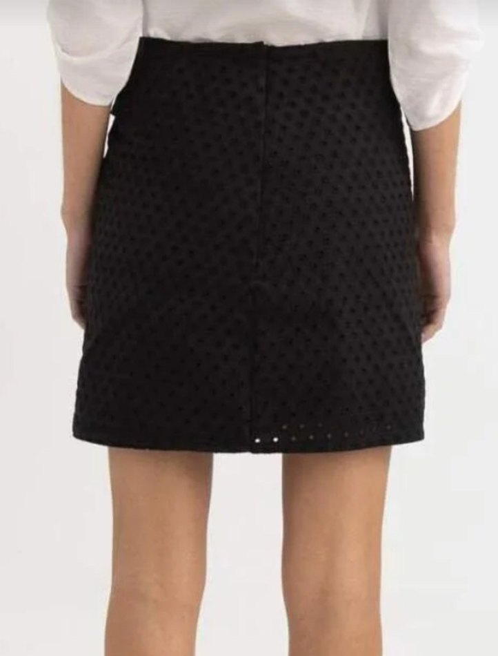 Siyah Önden Bağlamalı Fisto Etek - Görsel 5