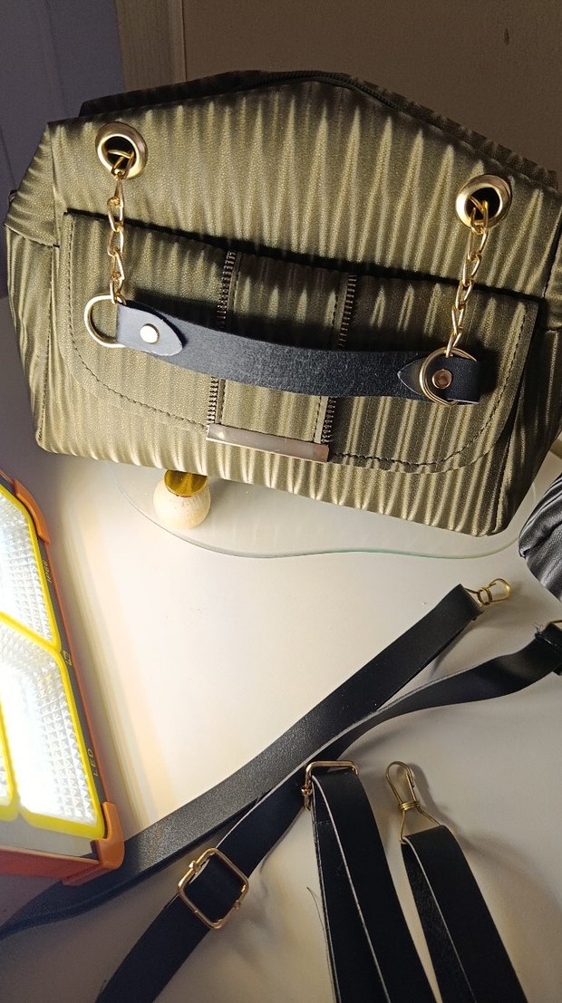 Çocuklar için Gri Deri Kemer ve Askı - Görsel 4