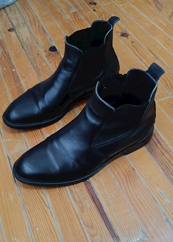 Hakiki deri şahin marka siyah bot - Görsel 2