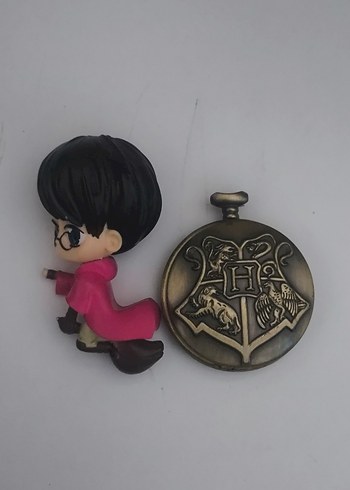 harry potter figür ve Altın Renkli Cep Saati - Görsel 2