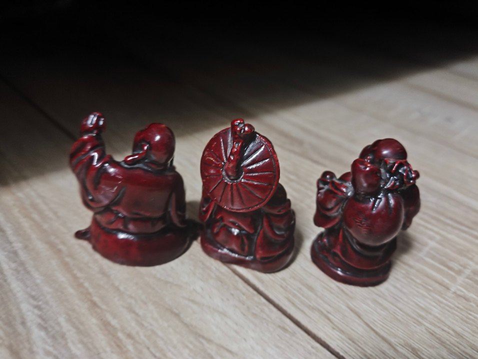 Kahverengi Gülümseyen Buda Biblo Seti - Görsel 2