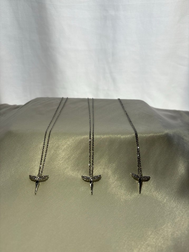 Minimalist Zincir Detaylı Uzun Kadın Kolye tekli - Görsel 2