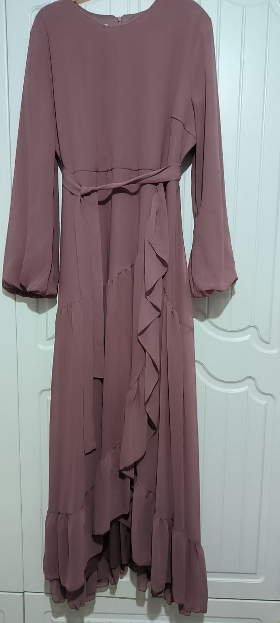 Bej Bohem Uzun Elbise - Görsel 3