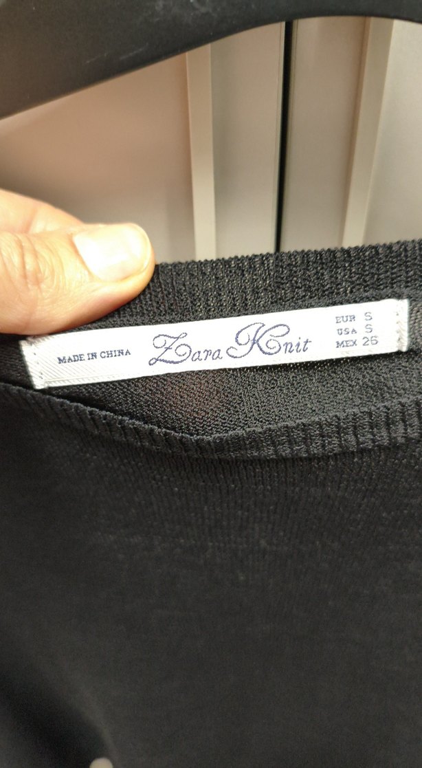 zara crop Kazak - Görsel 3