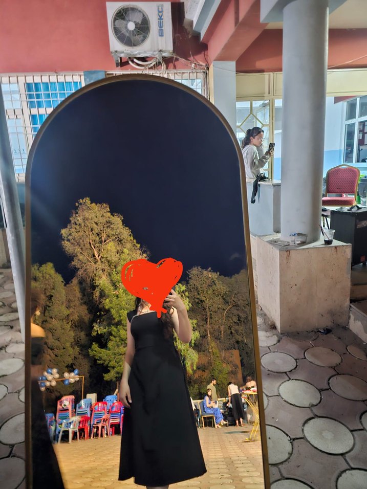 Siyah askılı elbise - Görsel 2