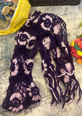 Gri Sarı Örgü Kadın Bere - Görsel 4