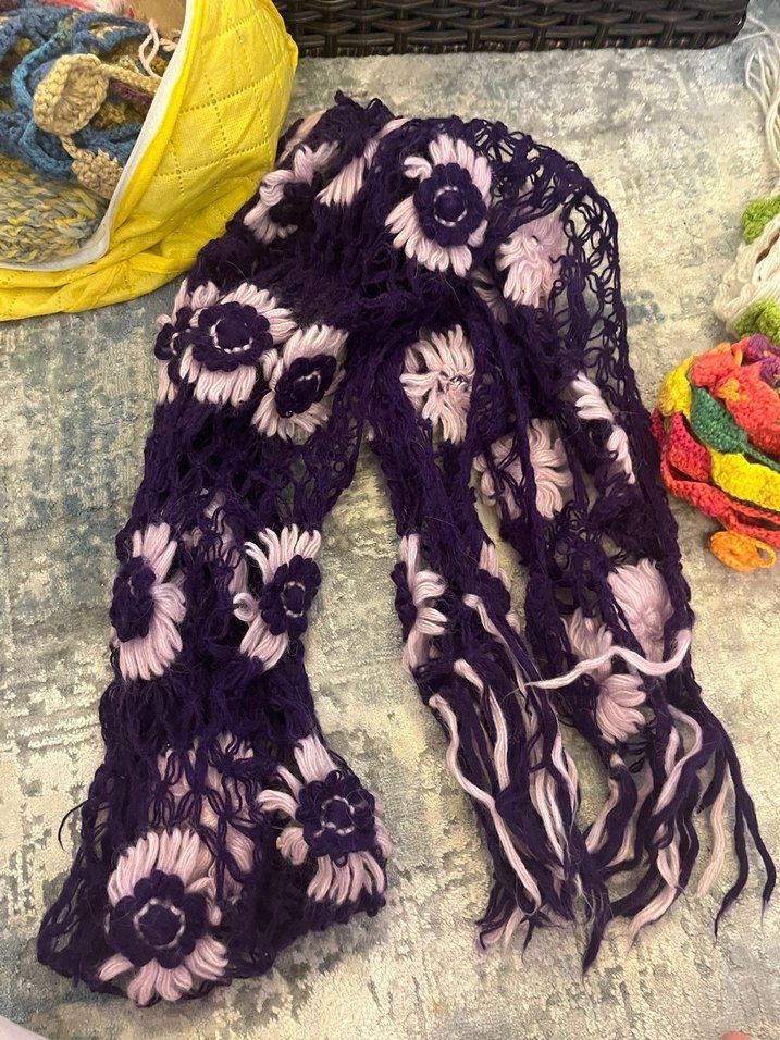 Gri Sarı Örgü Kadın Bere - Görsel 4