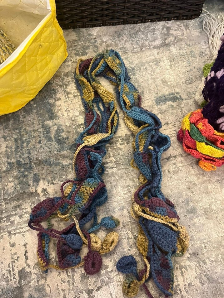 Gri Sarı Örgü Kadın Bere - Görsel 2