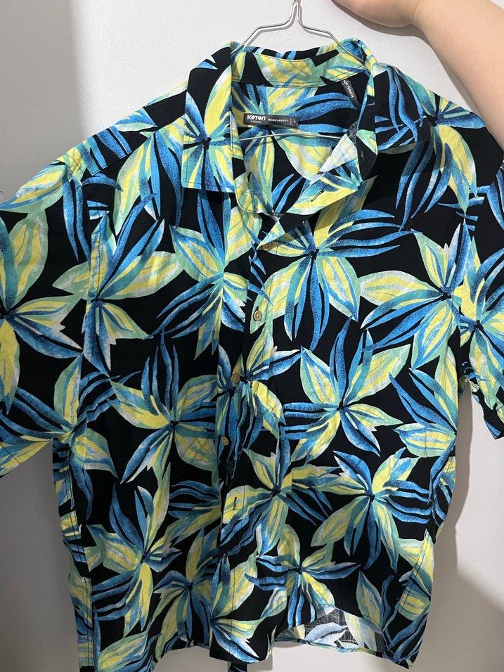 Erkek Çok Renkli Kısa Kollu Gömlek - Görsel 2