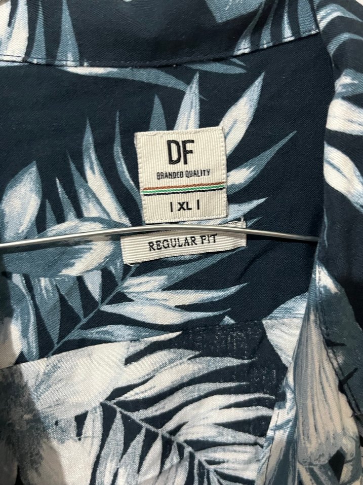 Erkek Mavi Kısa Kollu Gömlek - Görsel 2