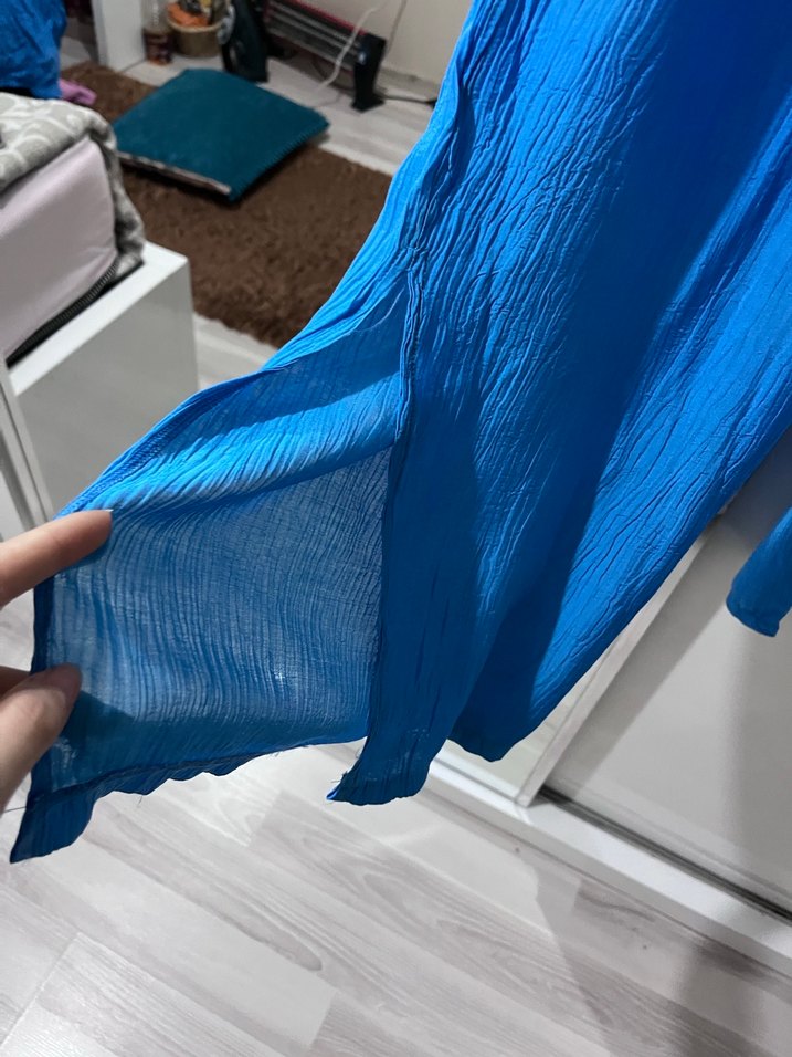 Mavi Bürümcük Kumaş Takım - Görsel 3