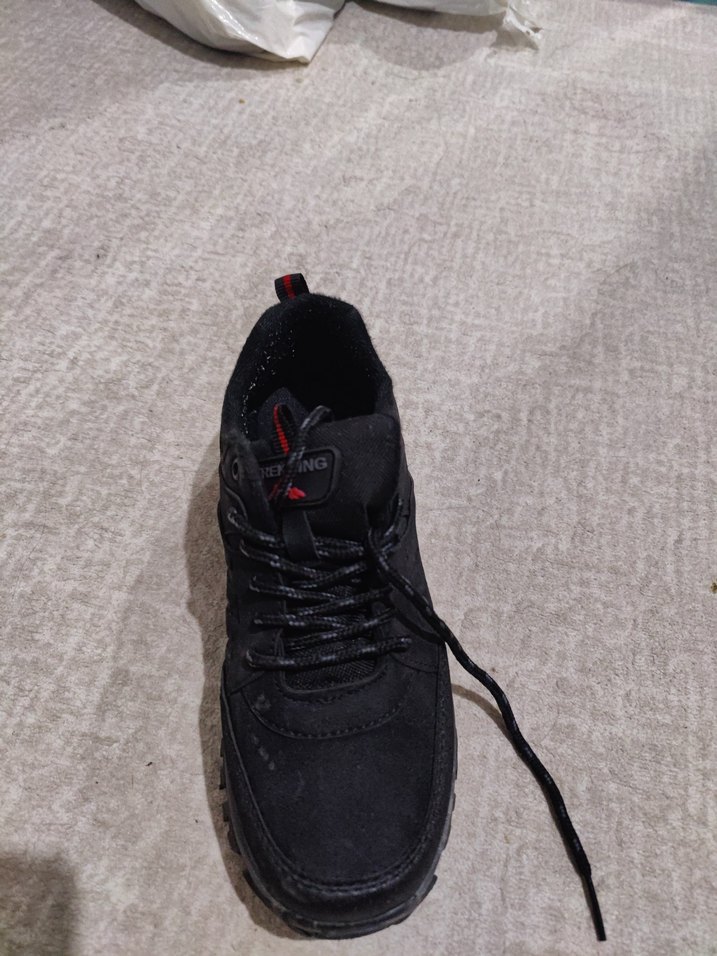 Siyah Bağcıklı Erkek Outdoor Spor Ayakkabı - Görsel 4