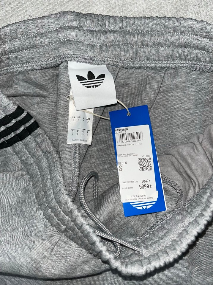 Gri Adidas Erkek Bol Eşofman - Görsel 4