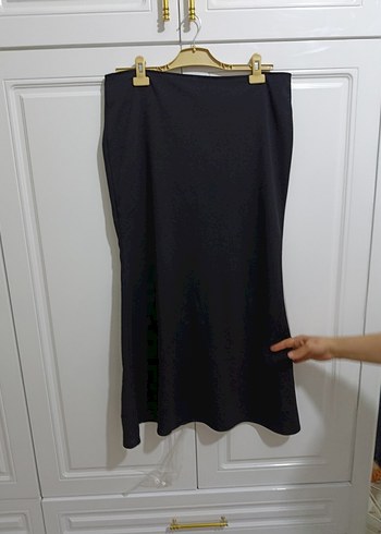 Siyah Uzun Kadın Ofis Eteği - Görsel 2