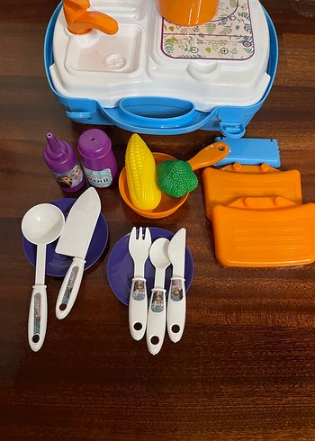 Frozen Temalı Renkli Oyuncak Mutfak Seti - Görsel 2