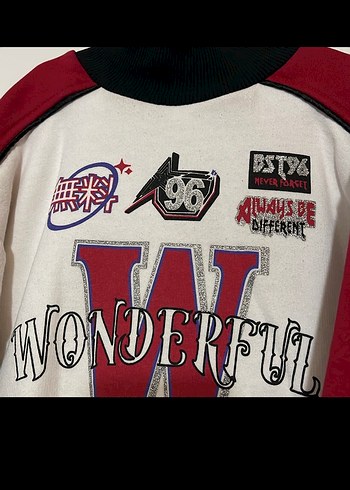 Koton Kırmızı Baskılı Kız çocuk Sweatshirt - Görsel 2