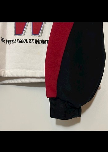 Koton Kırmızı Baskılı Kız çocuk Sweatshirt - Görsel 3