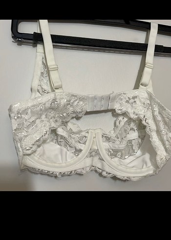 Beyaz Bohem Dantel Mini Sütyen - Görsel 3