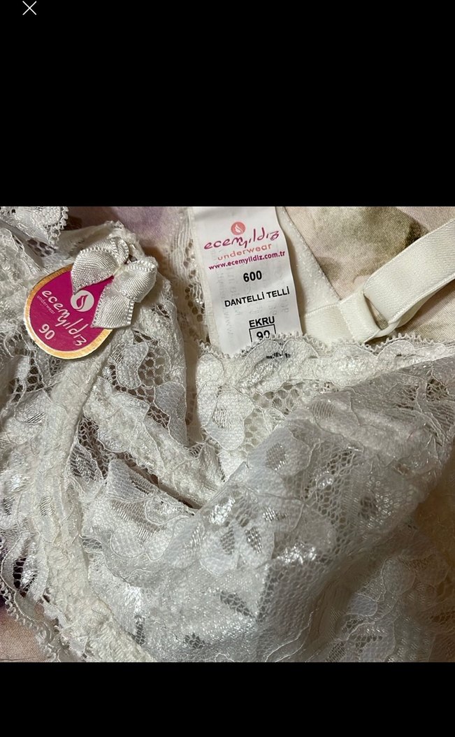 Beyaz Bohem Dantel Mini Sütyen - Görsel 4