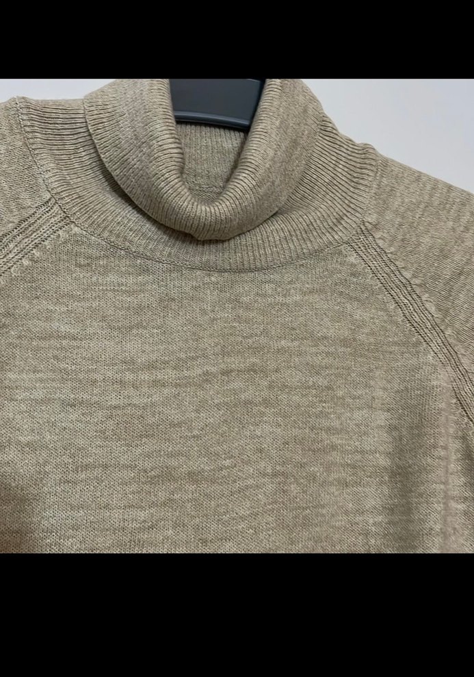 Lc waikiki Bej çocuk Boğazlı Triko Kazak - Görsel 2