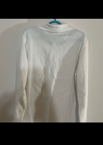 Us polo çocuk orijinal Beyaz Uzun Kollu Polo Yaka Tişört - Görsel 4