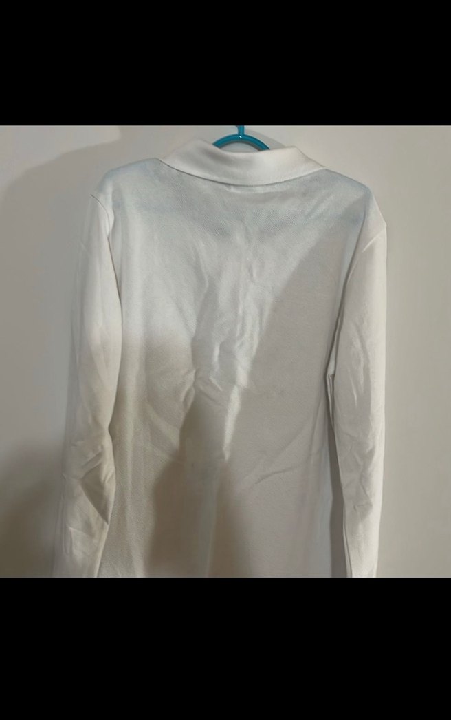 Us polo çocuk orijinal Beyaz Uzun Kollu Polo Yaka Tişört - Görsel 4