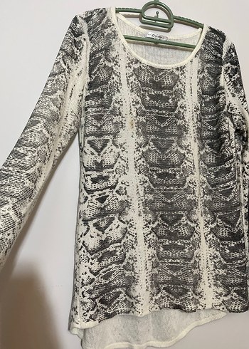 Oxygen Yılan Desenli Uzun Kollu Kadın Kazak - Görsel 3