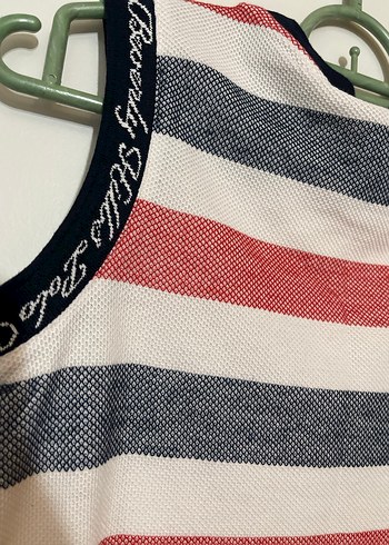 Us polo orijinal Çizgili kız Çocuk elbise - Görsel 4