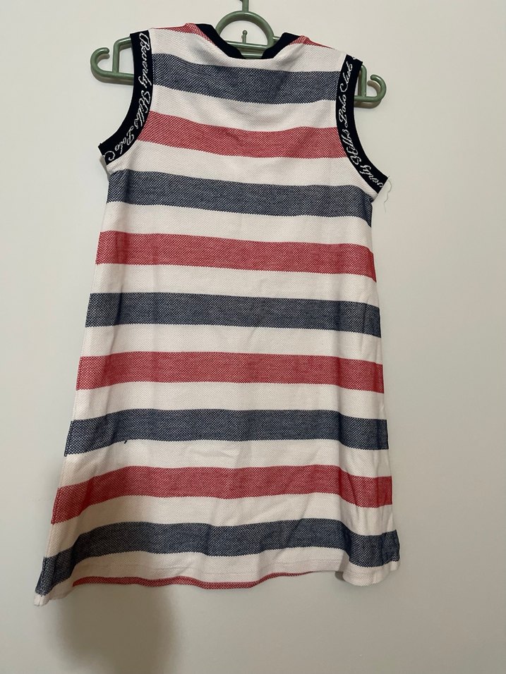 Us polo orijinal Çizgili kız Çocuk elbise - Görsel 2