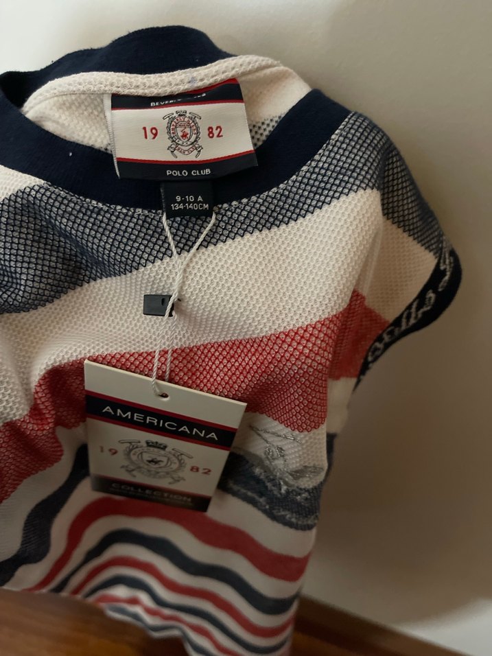 Us polo orijinal Çizgili kız Çocuk elbise - Görsel 5