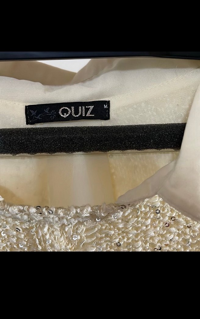 Quiz Bej Kadın Triko Kazak Uzun Kollu - Görsel 5