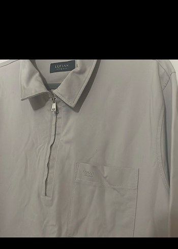 Lufian Gri Uzun Kollu Erkek Polo Tişört - Görsel 2