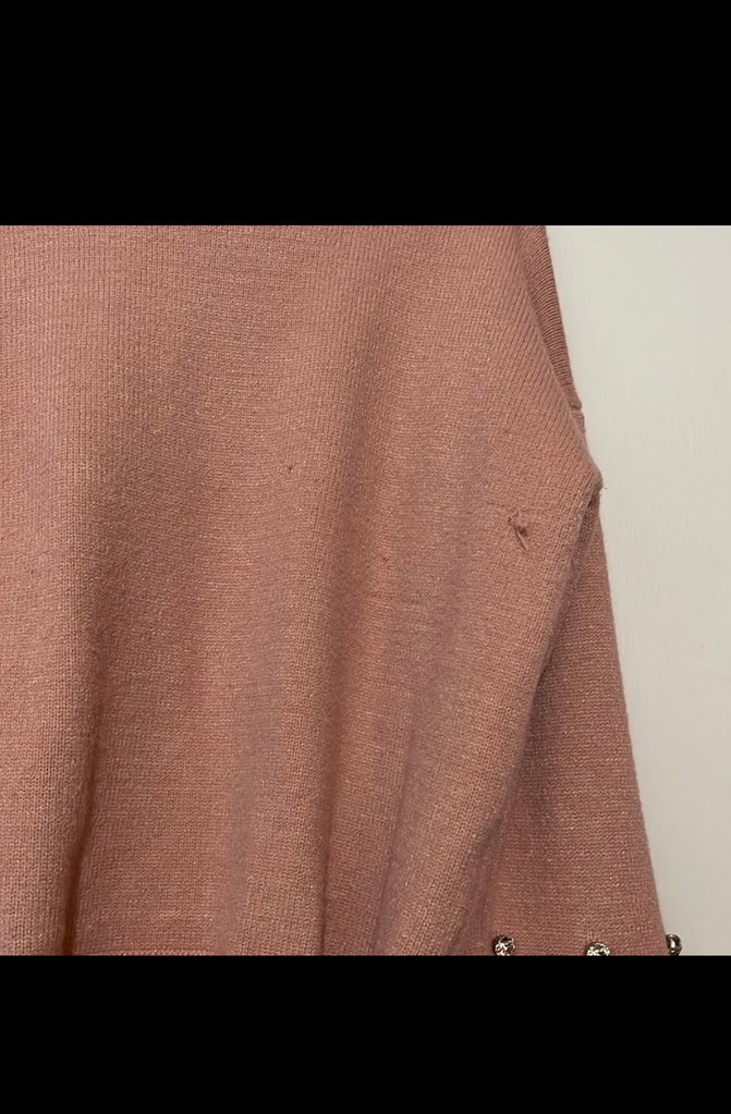 Shein Kürklü Detaylı Bej Kadın Triko Kazak - Görsel 4