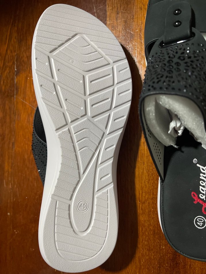 Siyah Dolgu Topuklu Bağcıklı Kadın Terlik - Görsel 3