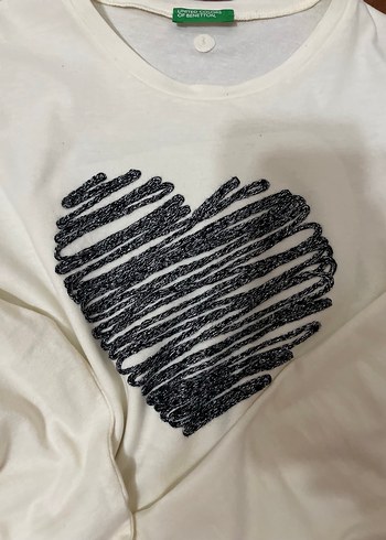 Kızlar için Uzun Kollu Baskılı Pamuklu Tişört - Görsel 4