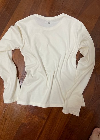 Kızlar için Uzun Kollu Baskılı Pamuklu Tişört - Görsel 6