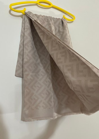 Bej Gri Desenli Kadın Şal - Görsel 2