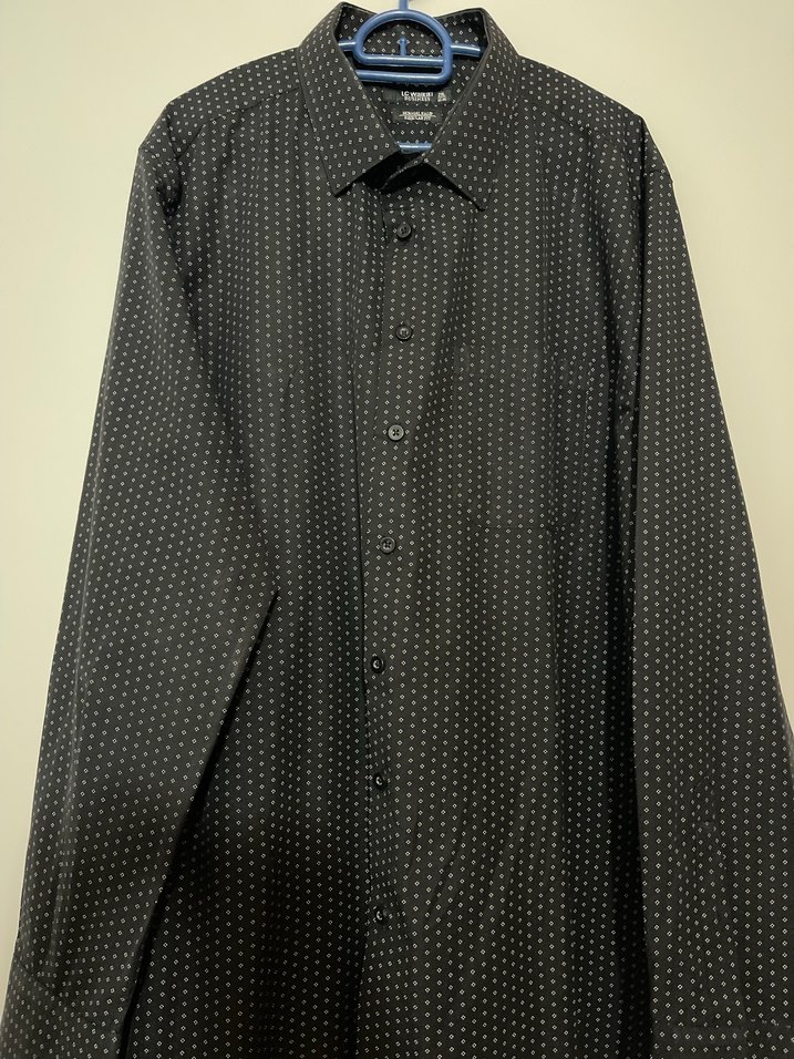 LC waikiki Erkek Siyah Düğmeli Uzun Kollu Gömlek - Görsel 3