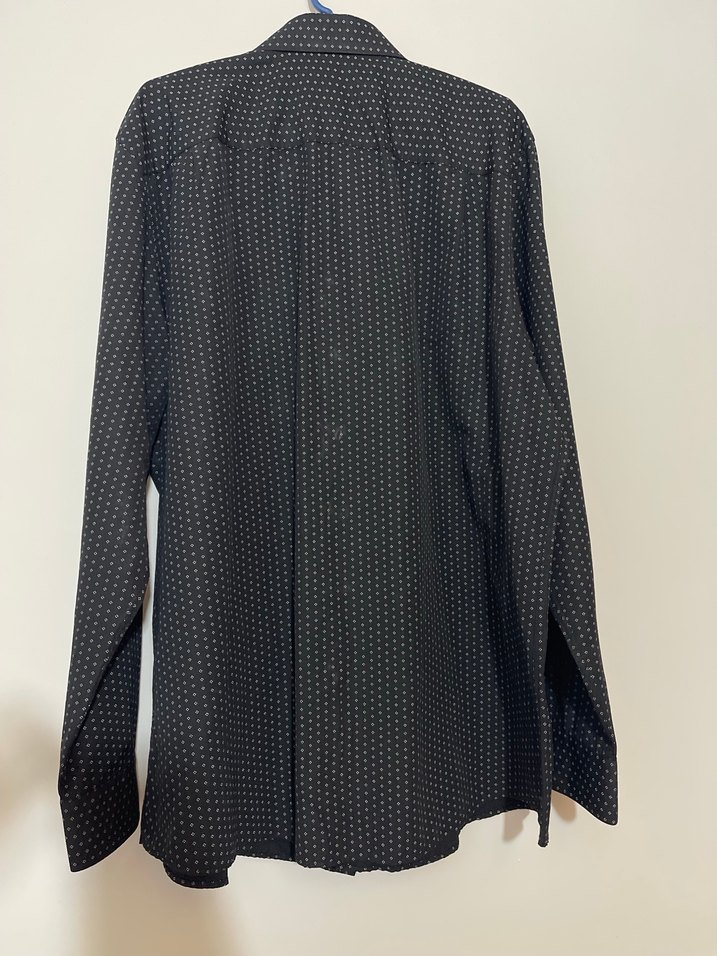 LC waikiki Erkek Siyah Düğmeli Uzun Kollu Gömlek - Görsel 4