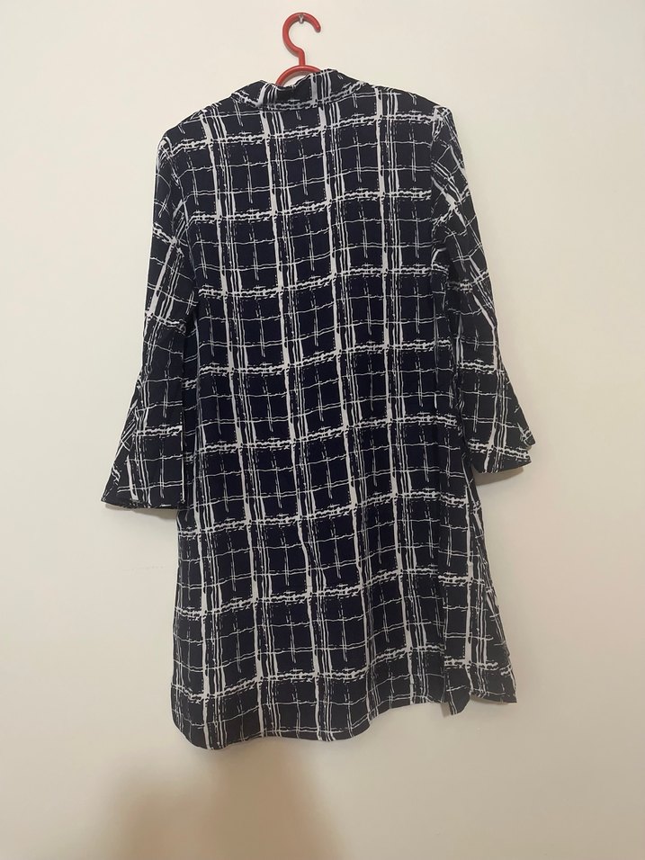 Uzun Kollu Pilili Kadın Kimono - Görsel 3