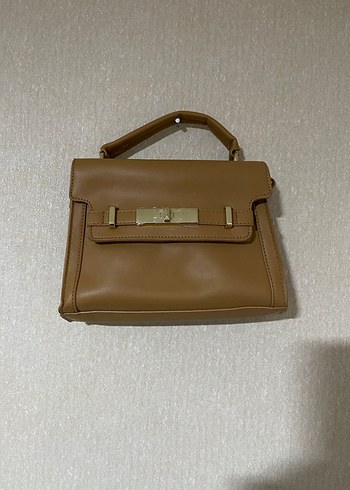 Bej Deri Tokalı Kadın Çanta - Görsel 2