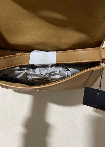 Bej Deri Tokalı Kadın Çanta - Görsel 5