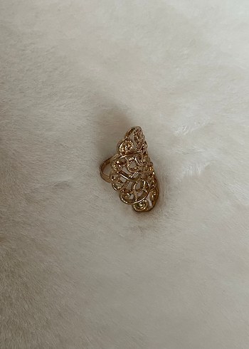 Nakışlı ve Kürklü Bohem Kadın Yüzük Seti - Görsel 3