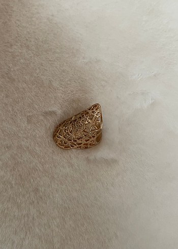 Nakışlı ve Kürklü Bohem Kadın Yüzük Seti - Görsel 6