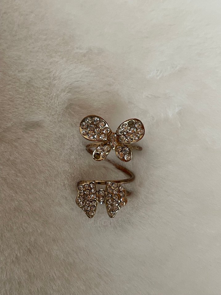 Nakışlı ve Kürklü Bohem Kadın Yüzük Seti - Görsel 5