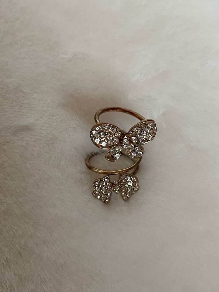 Nakışlı ve Kürklü Bohem Kadın Yüzük Seti - Görsel 4