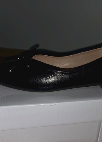 Klasik Siyah Tokalı Kadın Babet - Görsel 8