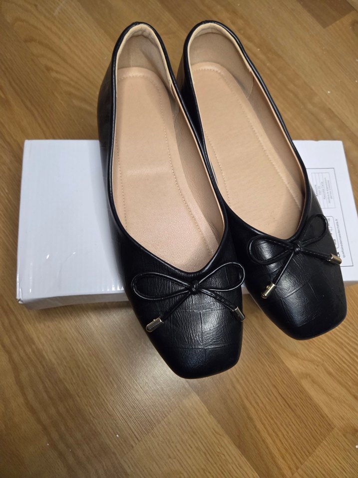 Klasik Siyah Tokalı Kadın Babet - Görsel 2